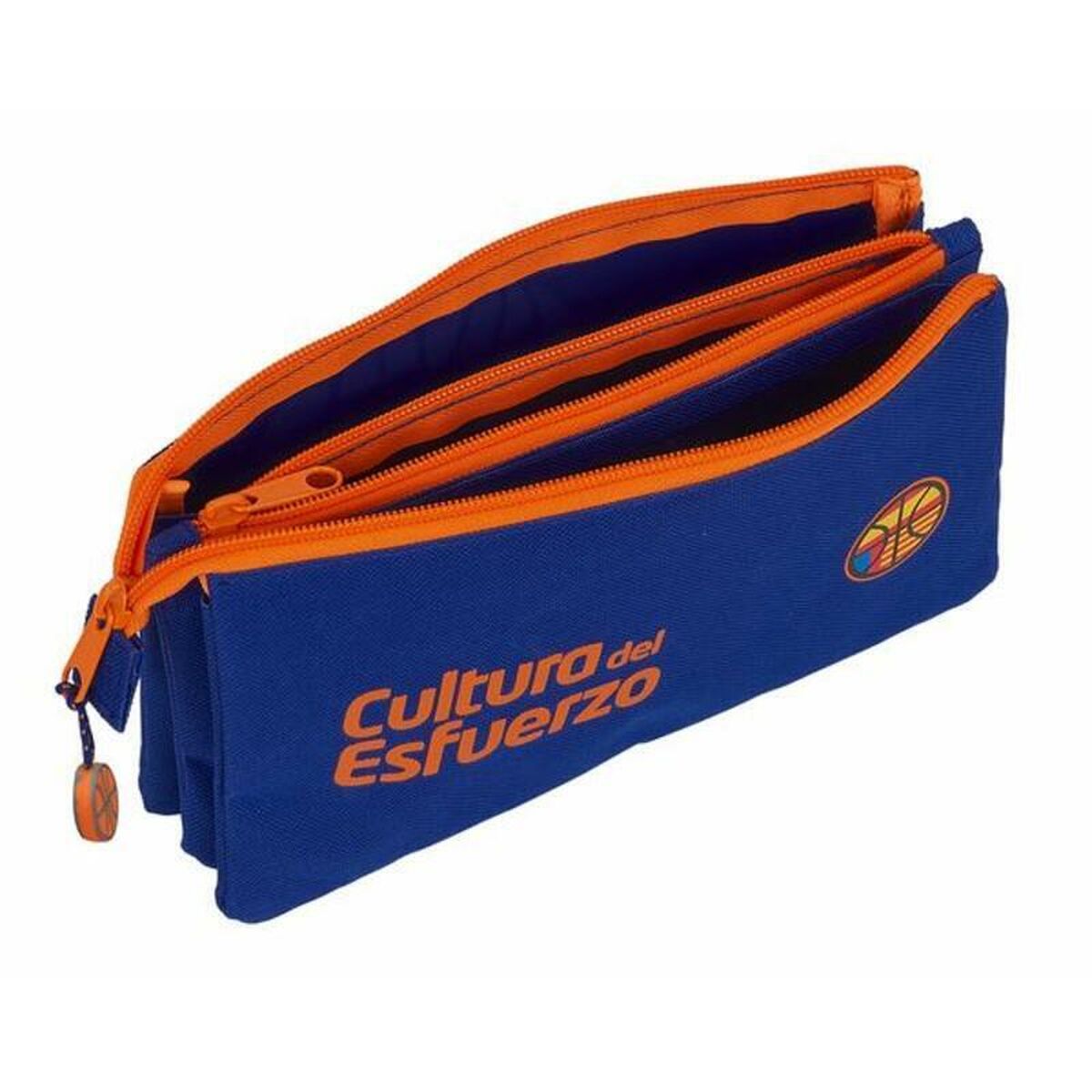 Geantă Universală Valencia Basket M744 Albastru Portocaliu (22 x 12 x 3 cm) - Birou și papetărie, Material școlar și educațional