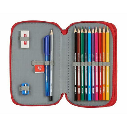 Creion dublu Sevilla Fútbol Club M854 Roșu 12.5 x 19.5 x 4 cm (28 Piese) - Birou și papetărie, Material școlar și educațional