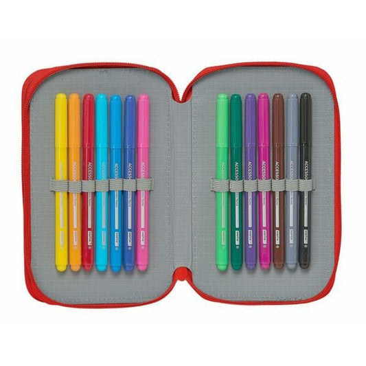 Creion dublu Sevilla Fútbol Club M854 Roșu 12.5 x 19.5 x 4 cm (28 Piese) - Birou și papetărie, Material școlar și educațional