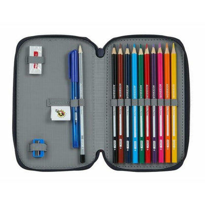 Creion dublu RFEF M854 Roșu 12.5 x 19.5 x 4 cm (28 Piese) - Birou și papetărie, Material școlar și educațional