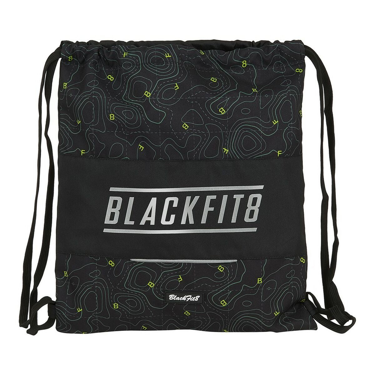 Geantă Rucsac cu Bretele Topography BlackFit8 M196A Negru Verde - Birou și papetărie, Material școlar și educațional
