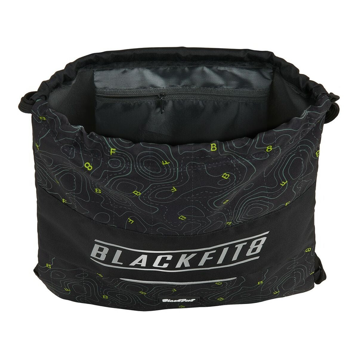 Geantă Rucsac cu Bretele Topography BlackFit8 M196A Negru Verde - Birou și papetărie, Material școlar și educațional