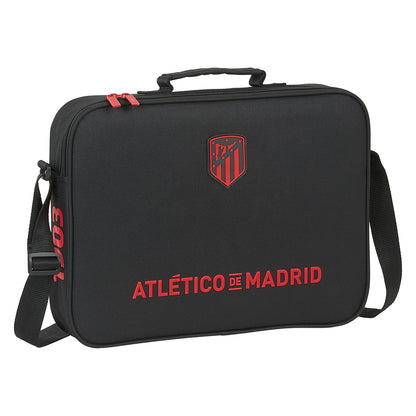 ghiozdan de școală Atlético Madrid Negru (38 x 28 x 6 cm) - Birou și papetărie, Material școlar și educațional