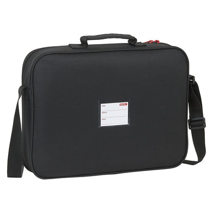 ghiozdan de școală Atlético Madrid Negru (38 x 28 x 6 cm) - Birou și papetărie, Material școlar și educațional
