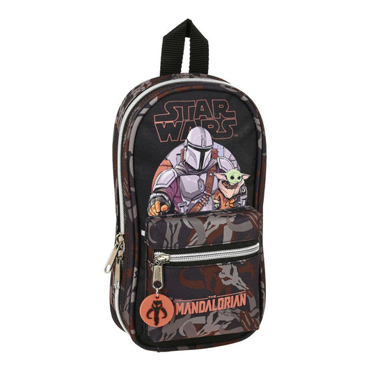 Cutie pentru creioane The Mandalorian The Guild Negru Maro (12 x 23 x 5 cm) (33 Piese) - Birou și papetărie, Material școlar și educațional