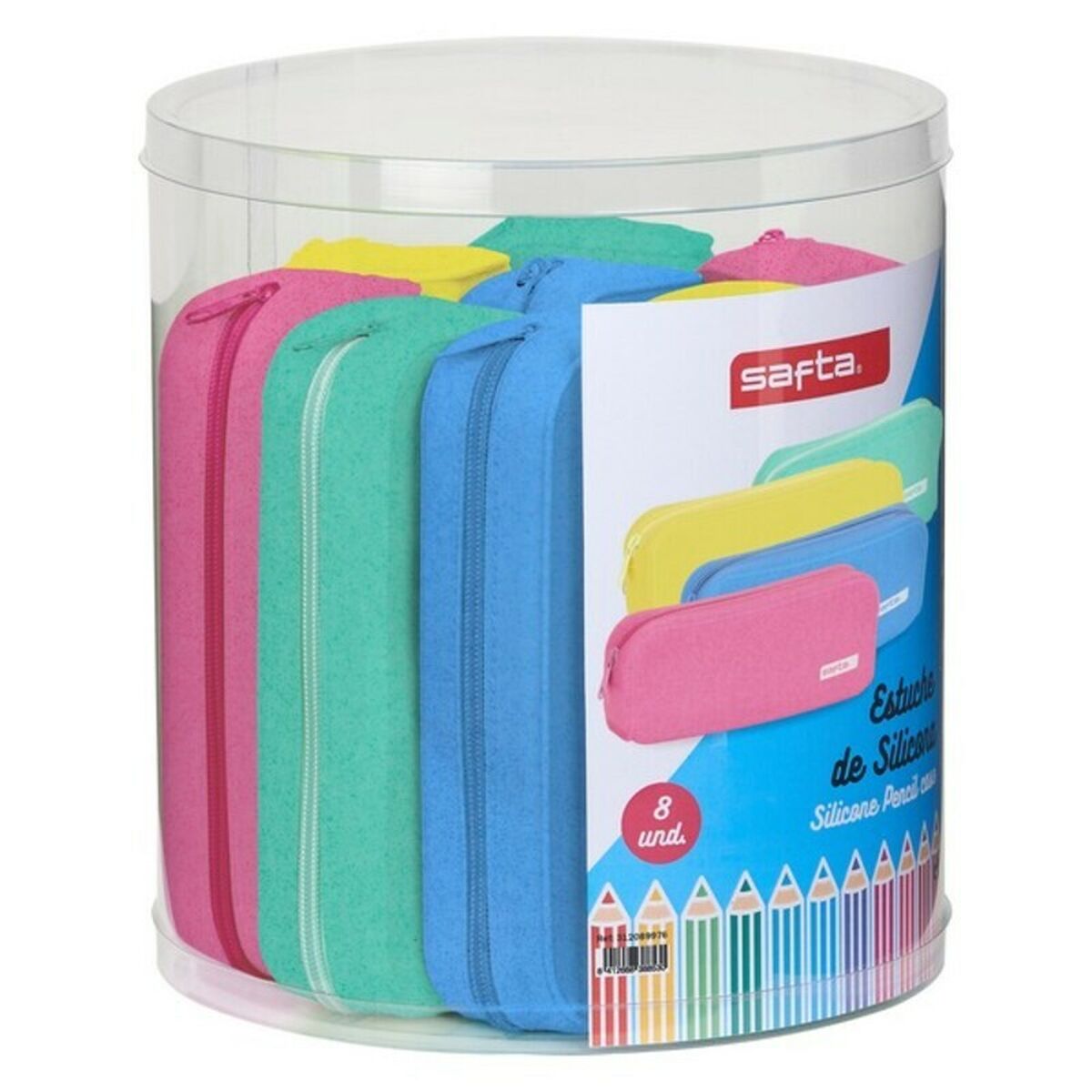 Geantă Universală Safta Glitter Pătrat (8 Piese) - Birou și papetărie, Material școlar și educațional