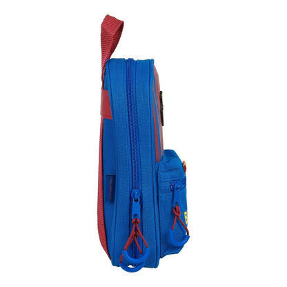 Cutie pentru creioane F.C. Barcelona M747 Castaniu Bleumarin 12 x 23 x 5 cm (33 Piese) - Birou și papetărie, Material școlar și educațional