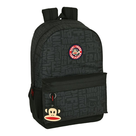 Ghiozdan Paul Frank Team player Negru 30 x 46 x 14 cm - Birou și papetărie, Material școlar și educațional
