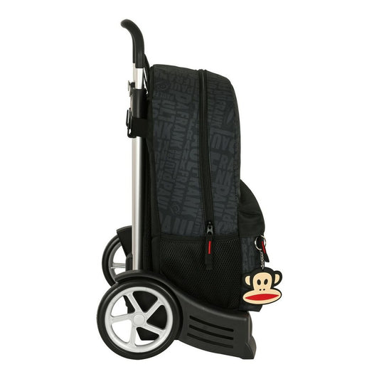 Ghiozdan cu Roți Paul Frank Team player Negru 30 x 46 x 14 cm - Birou și papetărie, Material școlar și educațional