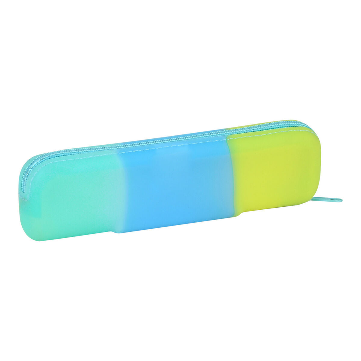 Penar Școlar Safta Albastru Verde Galben (20 x 5.5 x 2 cm) - Birou și papetărie, Material școlar și educațional