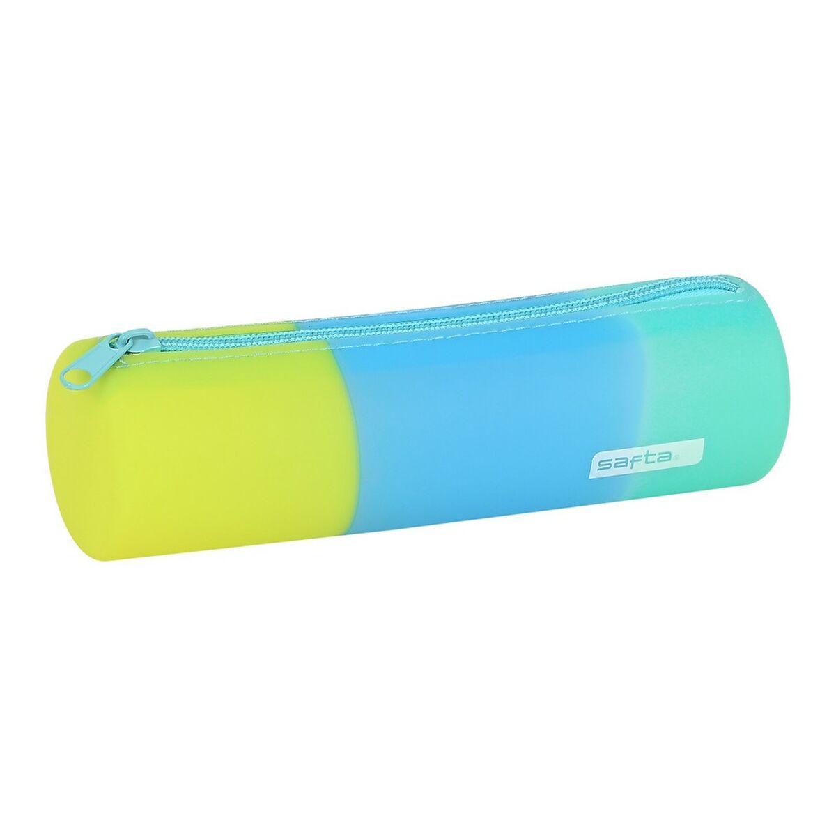 Penar Școlar Cilindric Safta Albastru Verde Galben (20 x 5 x 5 cm) - Birou și papetărie, Material școlar și educațional
