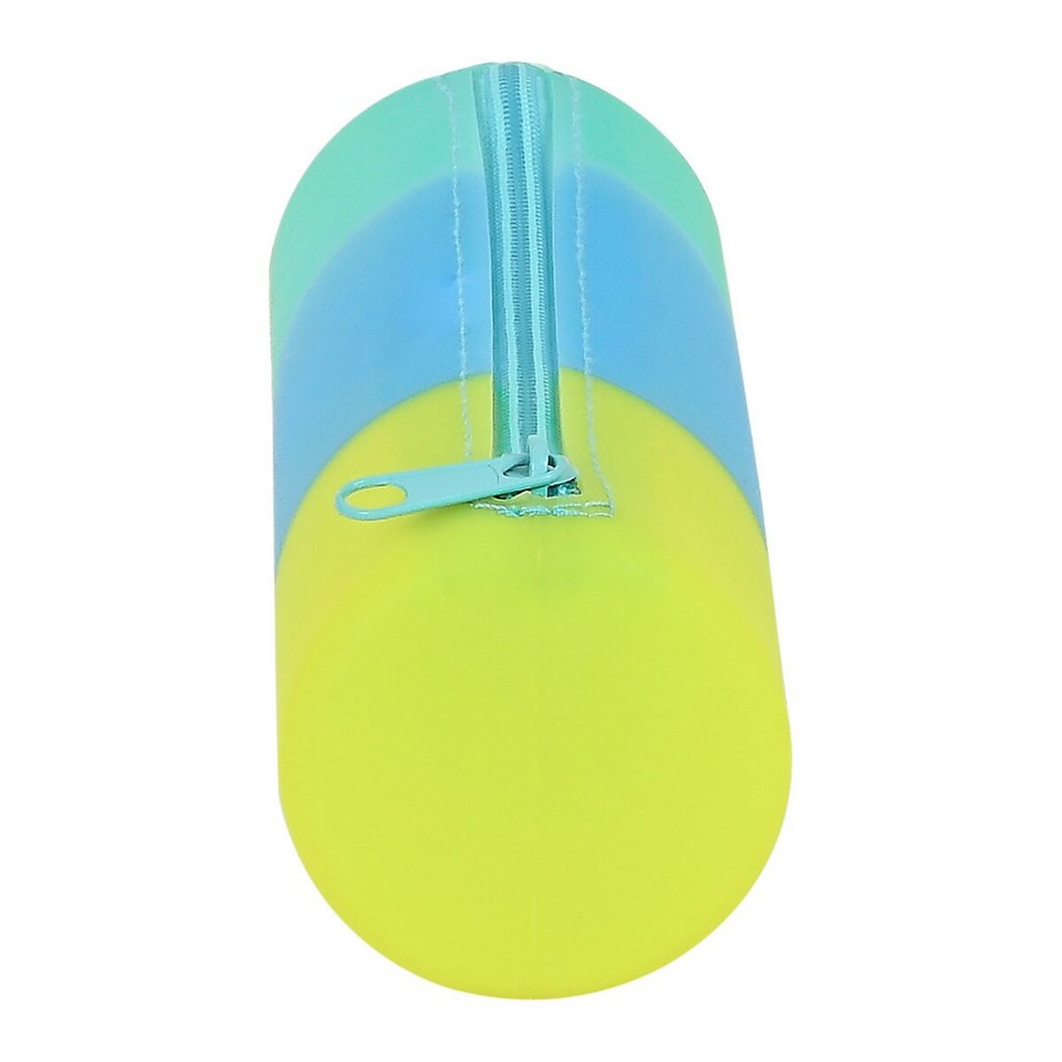 Penar Școlar Cilindric Safta Albastru Verde Galben (20 x 5 x 5 cm) - Birou și papetărie, Material școlar și educațional