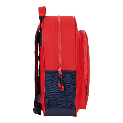 Ghiozdan RFEF Roșu Albastru (32 x 38 x 12 cm) - Birou și papetărie, Material școlar și educațional