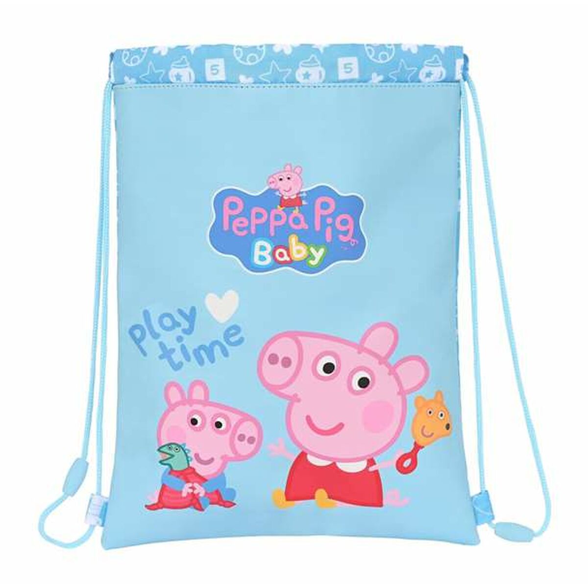 Geantă Rucsac cu Bretele Peppa Pig Albastru deschis 26 x 34 x 1 cm - Birou și papetărie, Material școlar și educațional