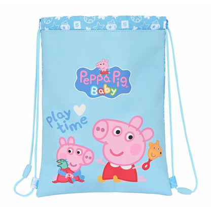 Geantă Rucsac cu Bretele Peppa Pig Albastru deschis 26 x 34 x 1 cm - Birou și papetărie, Material școlar și educațional