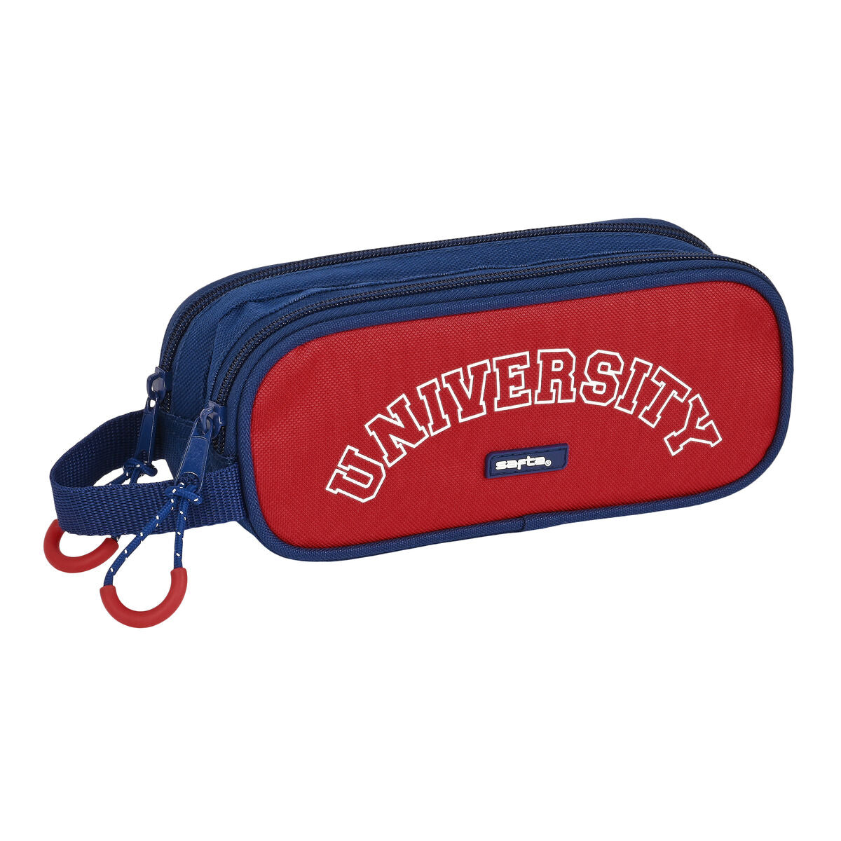 Penar dublu Safta University Roșu Bleumarin (21 x 8 x 6 cm) - Birou și papetărie, Material școlar și educațional