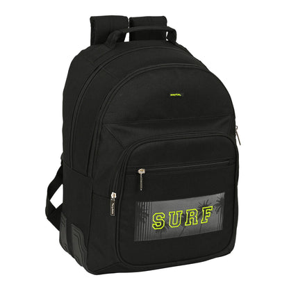 Ghiozdan Safta Surf Negru 32 x 42 x 15 cm - Birou și papetărie, Material școlar și educațional
