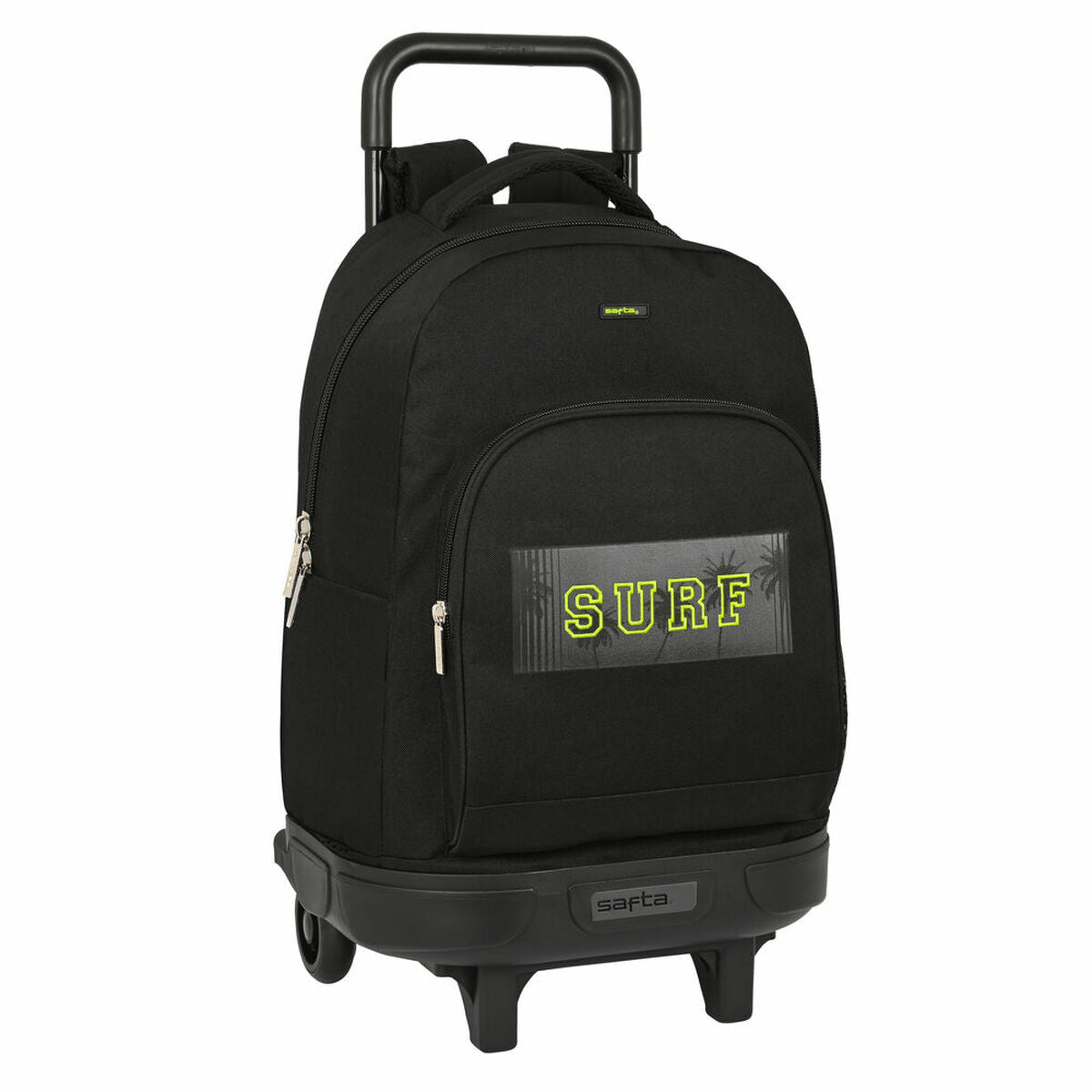 Ghiozdan cu Roți Safta Surf Negru (33 x 45 x 22 cm) - Birou și papetărie, Material școlar și educațional