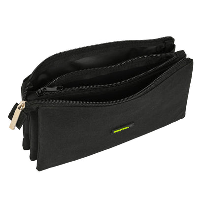 Penar triplu Safta Surf Negru (22 x 12 x 3 cm) - Birou și papetărie, Material școlar și educațional