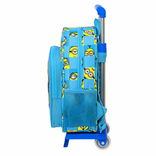 Ghiozdan cu Roți Minions Minionstatic Albastru 26 x 34 x 11 cm - Birou și papetărie, Material școlar și educațional