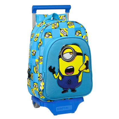 Ghiozdan cu Roți Minions Minionstatic Albastru (26 x 34 x 11 cm) - Birou și papetărie, Material școlar și educațional