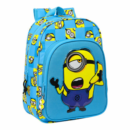 Ghiozdan Minions Minionstatic Albastru 26 x 34 x 11 cm - Birou și papetărie, Material școlar și educațional