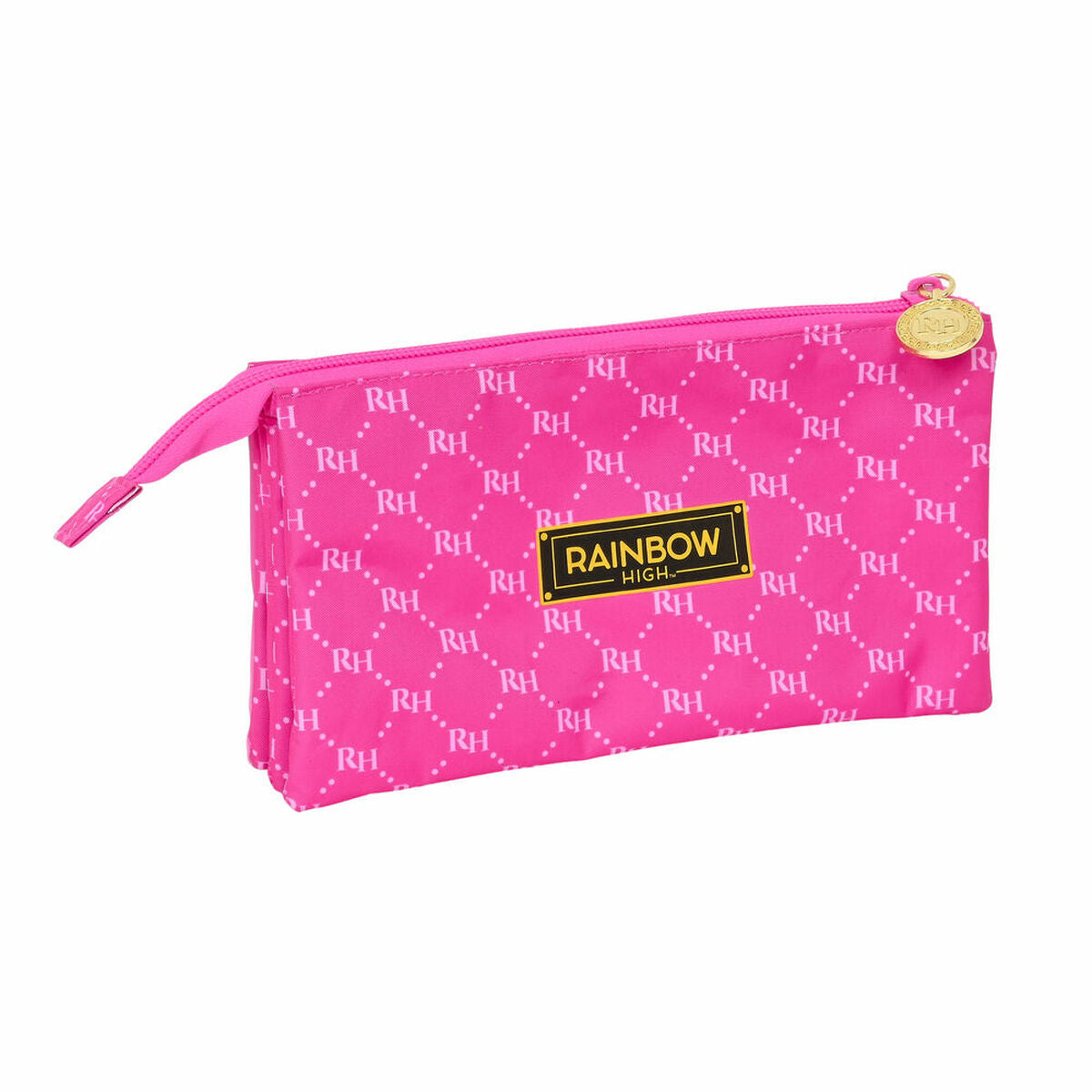 Penar triplu Rainbow High Fucsia (22 x 12 x 3 cm) - Birou și papetărie, Material școlar și educațional