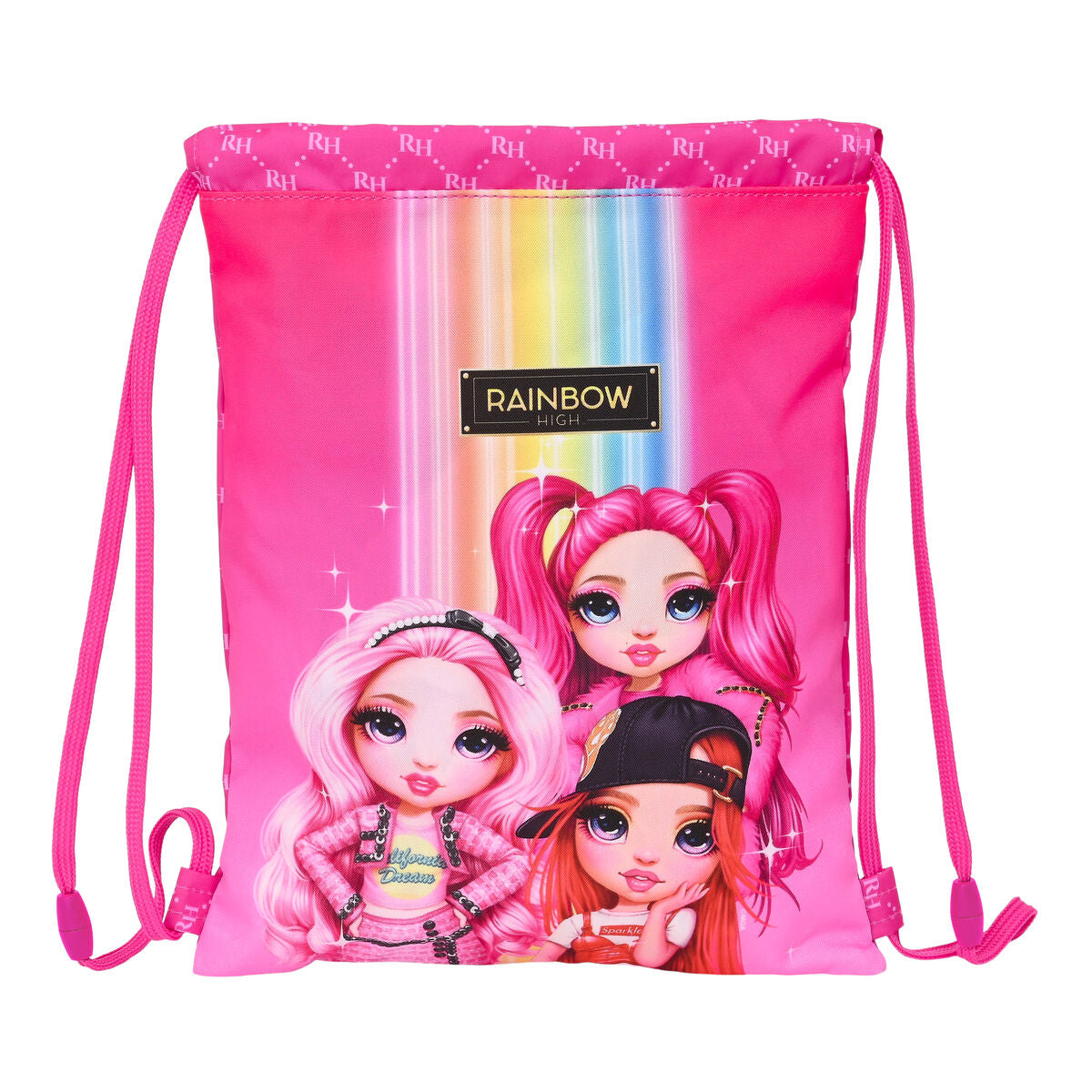 Geantă Rucsac cu Bretele Rainbow High Fucsia 26 x 34 x 1 cm - Birou și papetărie, Material școlar și educațional