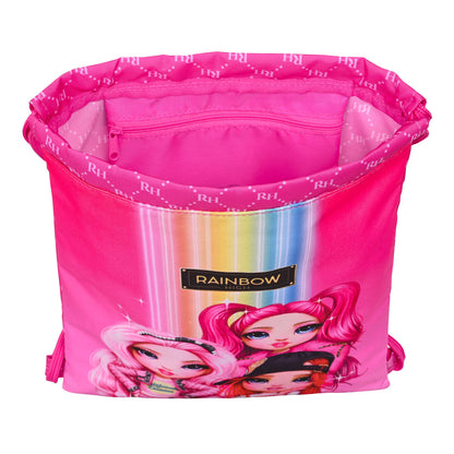 Geantă Rucsac cu Bretele Rainbow High Fucsia 26 x 34 x 1 cm - Birou și papetărie, Material școlar și educațional