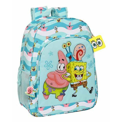 Ghiozdan Spongebob Stay positive Albastru Alb - Birou și papetărie, Material școlar și educațional