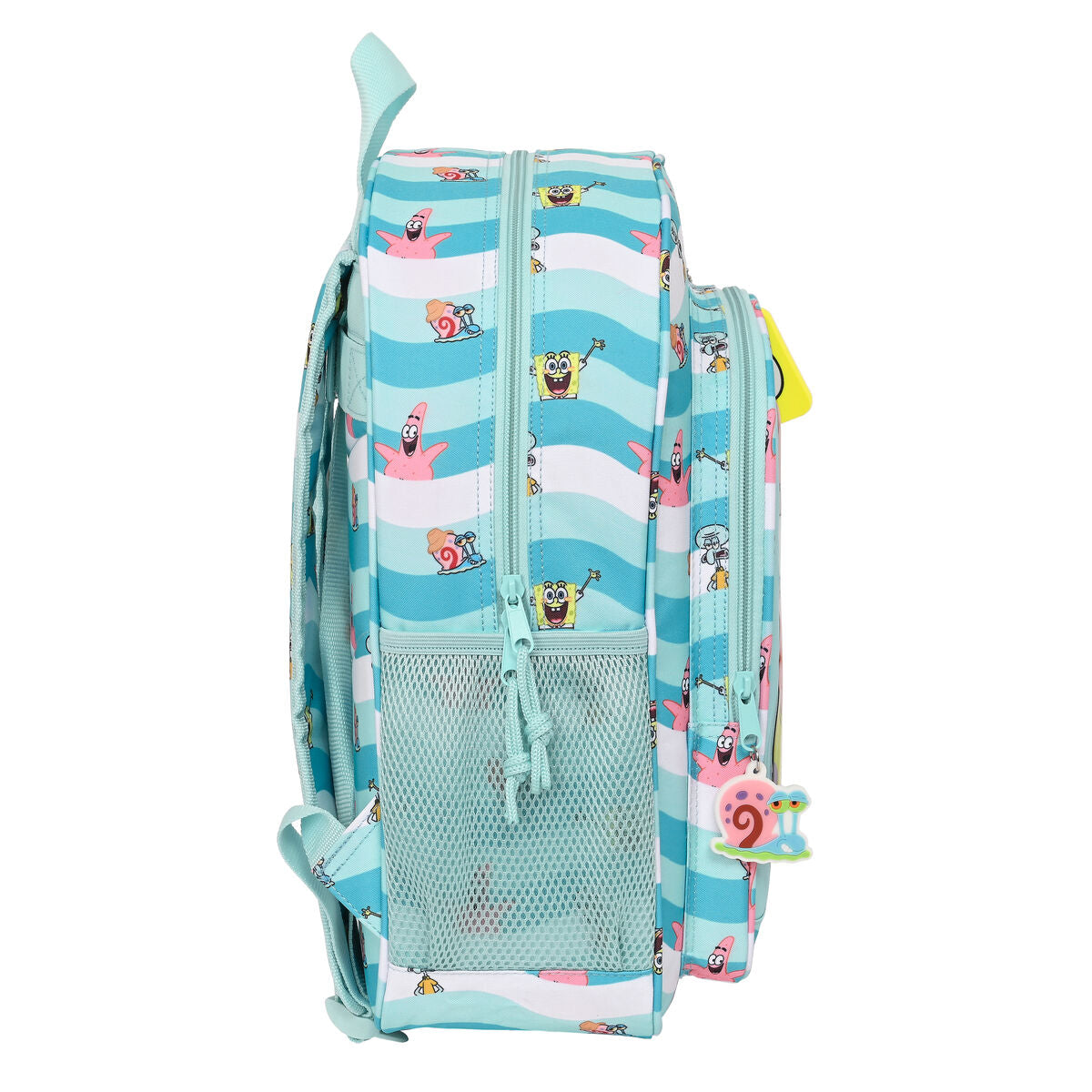Ghiozdan Spongebob Stay positive Albastru Alb 32 x 38 x 12 cm - Birou și papetărie, Material școlar și educațional