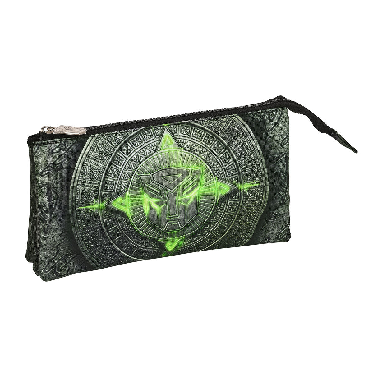 Penar triplu Transformers Negru 22 x 12 x 3 cm - Birou și papetărie, Material școlar și educațional