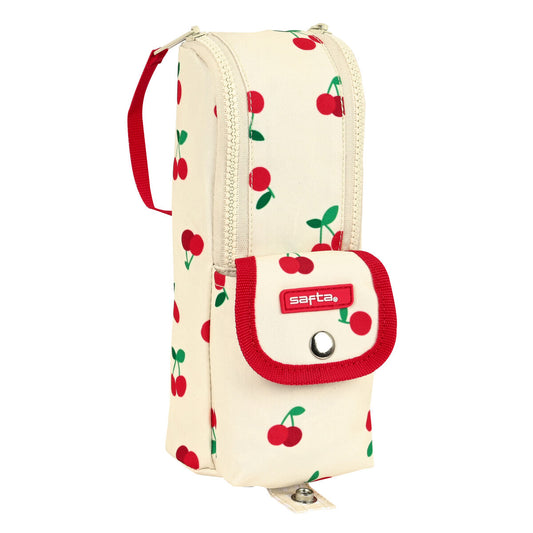 Penar Școlar Safta Cherry Bej (6 x 21 x 6 cm) - Birou și papetărie, Material școlar și educațional