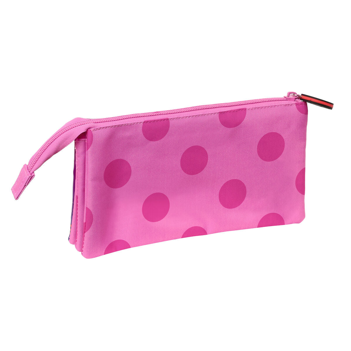 Penar triplu Lady Bug Fucsia (22 x 12 x 3 cm) - Birou și papetărie, Material școlar și educațional
