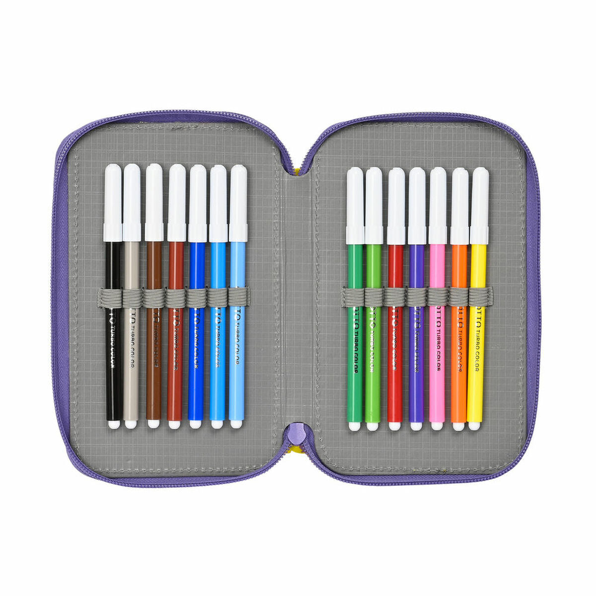 Creion dublu SuperThings Guardians of Kazoom Galben Mov (28 Piese) - Birou și papetărie, Material școlar și educațional