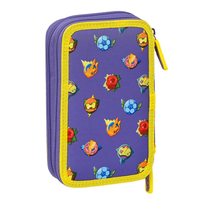 Creion dublu SuperThings Guardians of Kazoom Galben Mov (28 Piese) - Birou și papetărie, Material școlar și educațional