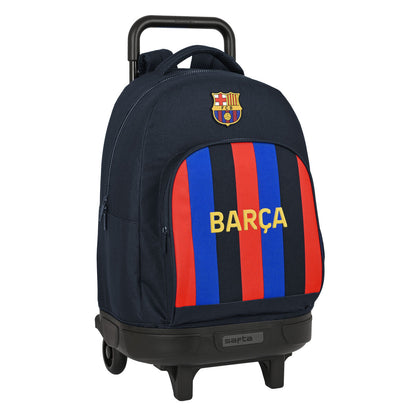 Ghiozdan cu Roți F.C. Barcelona Castaniu Bleumarin 33 X 45 X 22 cm - Birou și papetărie, Material școlar și educațional
