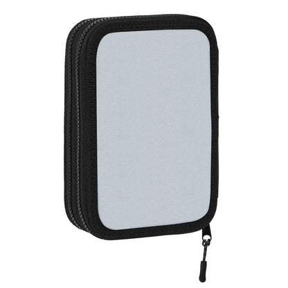 Creion dublu F.C. Barcelona Gri (13.5 x 20.5 x 4.5 cm) (34 Piese) - Birou și papetărie, Material școlar și educațional