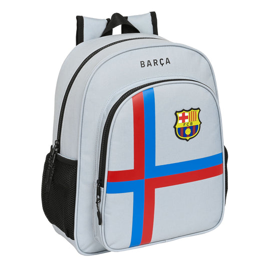 Ghiozdan F.C. Barcelona Gri 32 x 38 x 12 cm - Birou și papetărie, Material școlar și educațional
