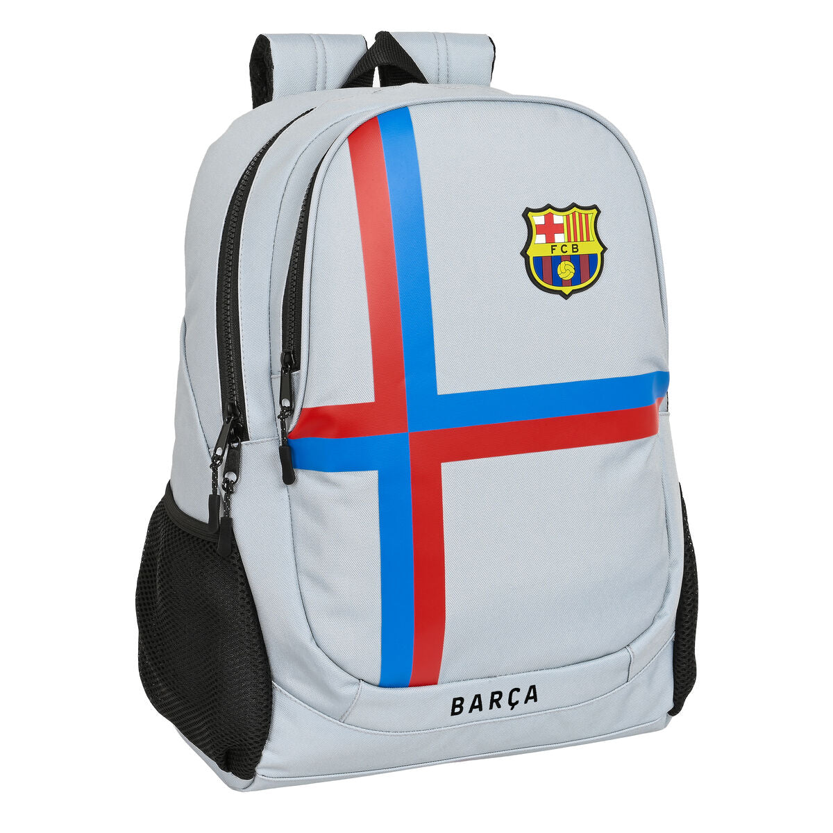 Ghiozdan F.C. Barcelona Gri (32 x 44 x 16 cm) - Birou și papetărie, Material școlar și educațional