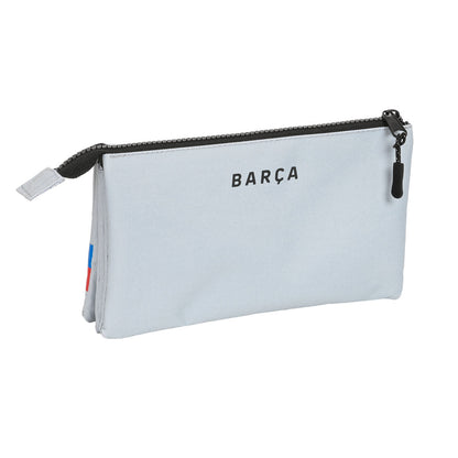 Penar triplu F.C. Barcelona Gri (22 x 12 x 3 cm) - Birou și papetărie, Material școlar și educațional