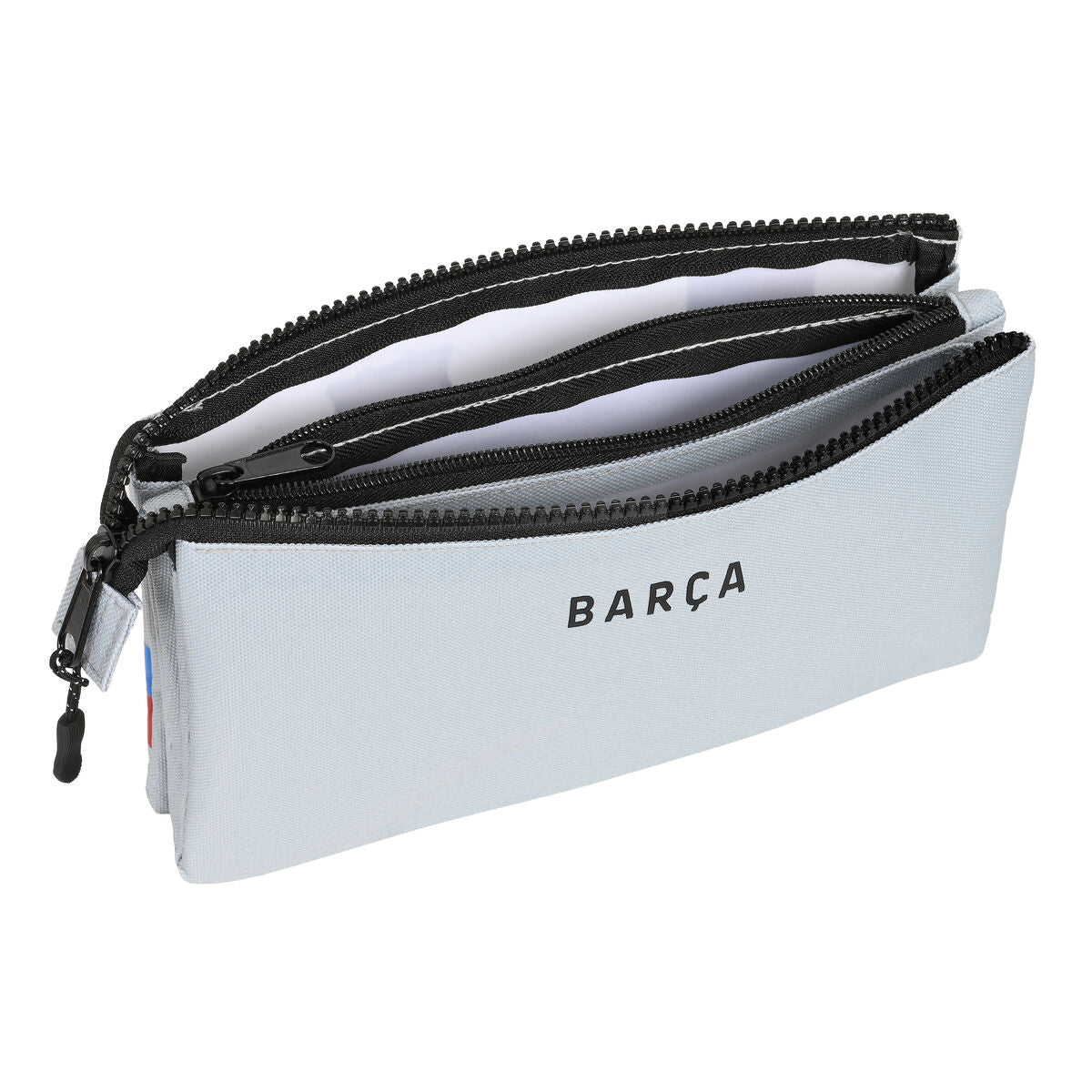 Penar triplu F.C. Barcelona Gri (22 x 12 x 3 cm) - Birou și papetărie, Material școlar și educațional