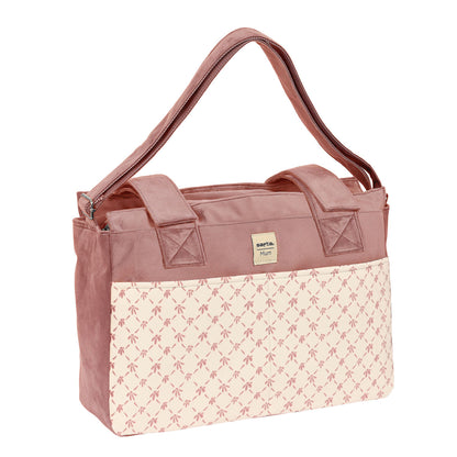 Geantă pentru scutece Safta Marsala Roz (46 x 26 x 15 cm) - Sănătate și îngrijire personală, Îngrijirea copiilor și puericultură