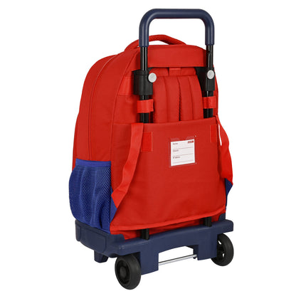 Ghiozdan cu Roți Atlético Madrid Roșu Bleumarin (33 x 45 x 22 cm) - Birou și papetărie, Material școlar și educațional