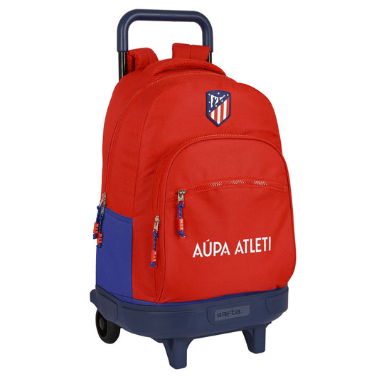 Ghiozdan cu Roți Atlético Madrid Roșu Bleumarin (33 x 45 x 22 cm) - Birou și papetărie, Material școlar și educațional