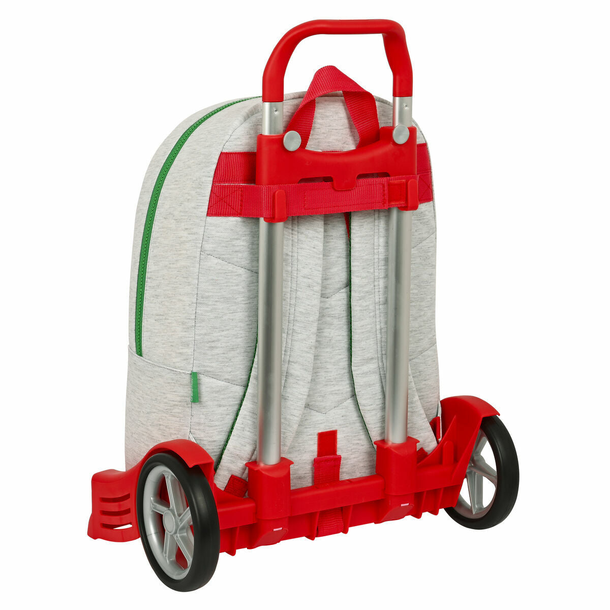 Ghiozdan cu Roți Safta Benneton Gri 30 x 14 x 46 cm - Birou și papetărie, Material școlar și educațional