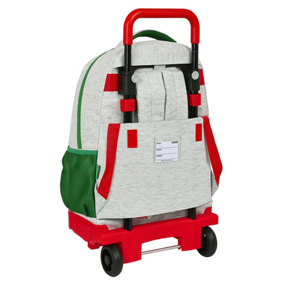Ghiozdan cu Roți Benetton Pop Gri (33 x 45 x 22 cm) - Birou și papetărie, Material școlar și educațional
