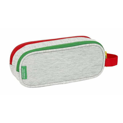 Penar dublu Benetton Pop Gri 21 x 8 x 6 cm - Birou și papetărie, Material școlar și educațional