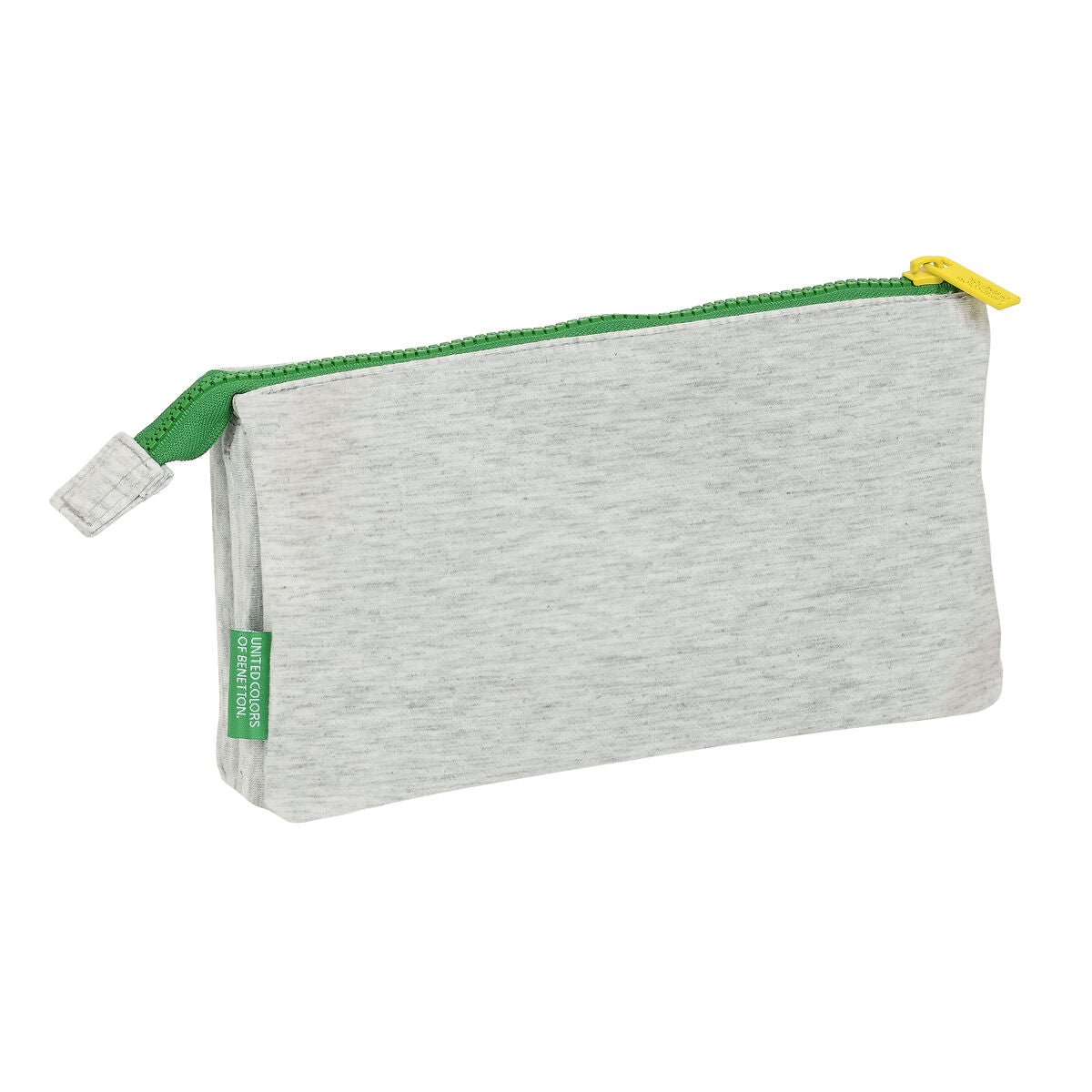 Penar triplu Benetton Pop Gri (22 x 12 x 3 cm) - Birou și papetărie, Material școlar și educațional