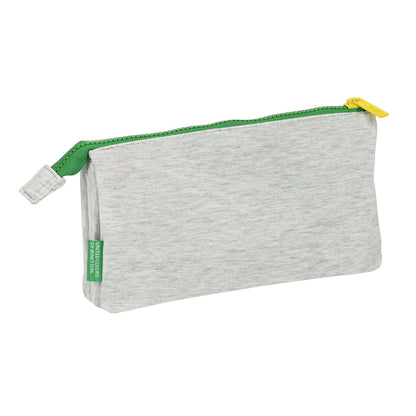 Penar triplu Benetton Pop Gri (22 x 12 x 3 cm) - Birou și papetărie, Material școlar și educațional